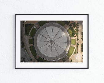 Astrodome Aerial Photograph - Houston Texas - Fine Art Photograph