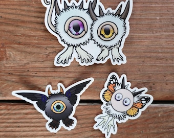 Creature Stickers. Fantasy Stickers. Optopod Stickers. Fun Stickers. Monster Stickers. Funky Stickers. Cyclops Stickers. Vinyl Stickers