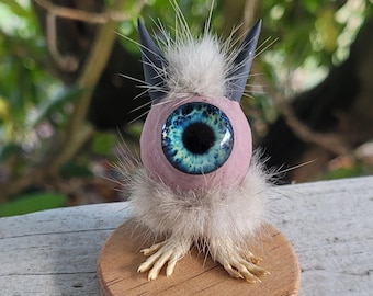 Little Juvenile Optopod. taxidermy sculpture. odd art. oddities art. creepy cute monster