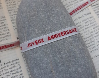 Happy Birthday Armband Geweven Boodschap Geborduurd Lint Etsy Belgie Happy Birthday Armband Geweven Boodschap Geborduurd Lint Etsy Belgie