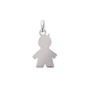Small boy silver cartching pendant 925/000 with or without engraving image 1