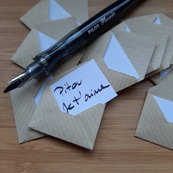 JOKILY Lot de 40 enveloppes en papier kraft avec 40 cartes en papier  vierge, mini enveloppes avec fermeture en cœur, petites enveloppes pour  bricolage, cartes cadeaux, invitations de remerciement : :  Fournitures