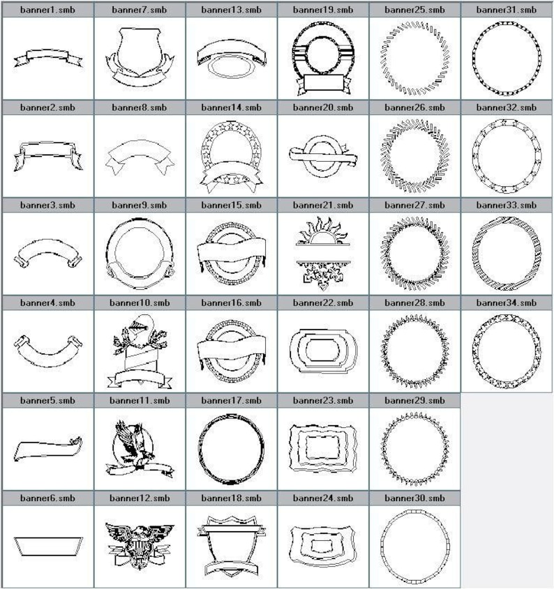Your Banner Frame Outline Drawing Engraving To Choose From Etsy