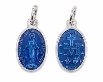 Genuine Miraculous Medal (blue) from Rue du Bac in Paris • Chapel of Our Lady of the Miraculous Medal