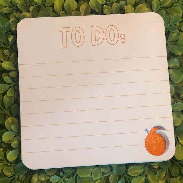 Orange TO DO Notepad