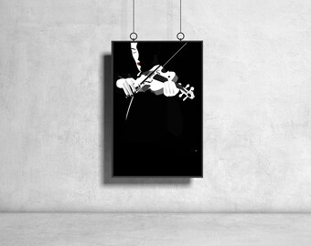 Ilustración de un violinista solista