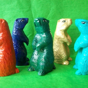 The marmot woodcarving