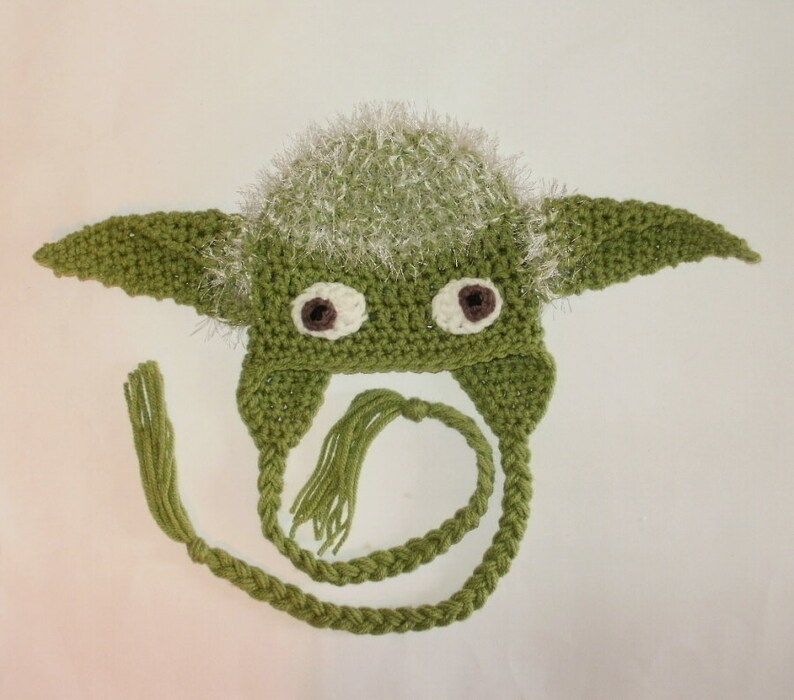 Crochet Pattern PDF Yoda Hat. Beanie and Earflap. All Sizes Etsy