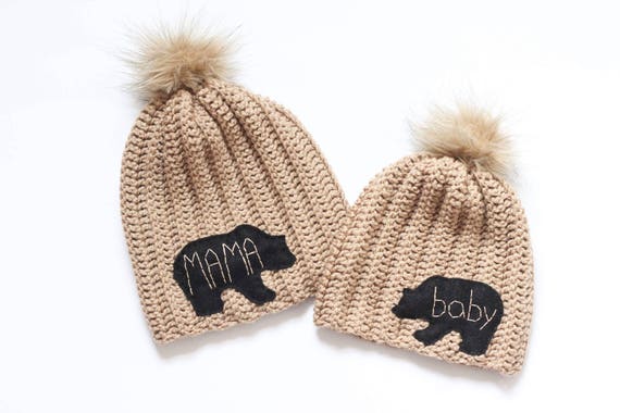 Baby Bear Hat/ Mama Bear Hat/ Papa Bear 