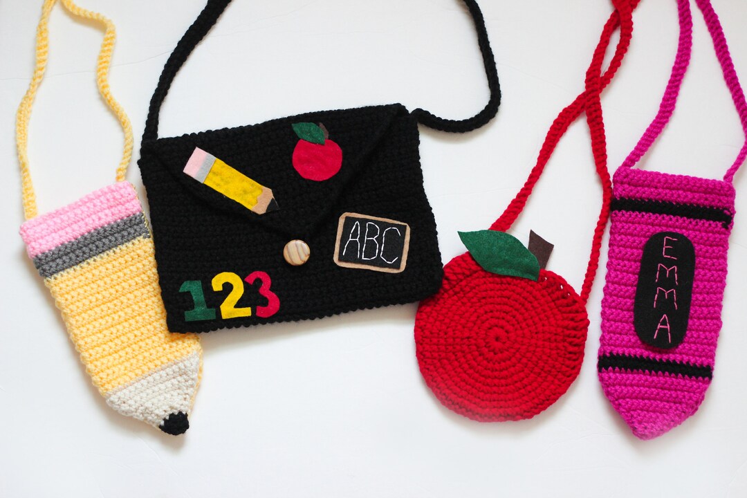 Back to School Purses/ Back to School Bags/ Messenger Bag/ Apple Purse