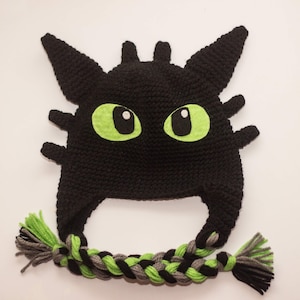 Dragon hat/ toothless inspired hat/ boys winter hat/ boys gift/