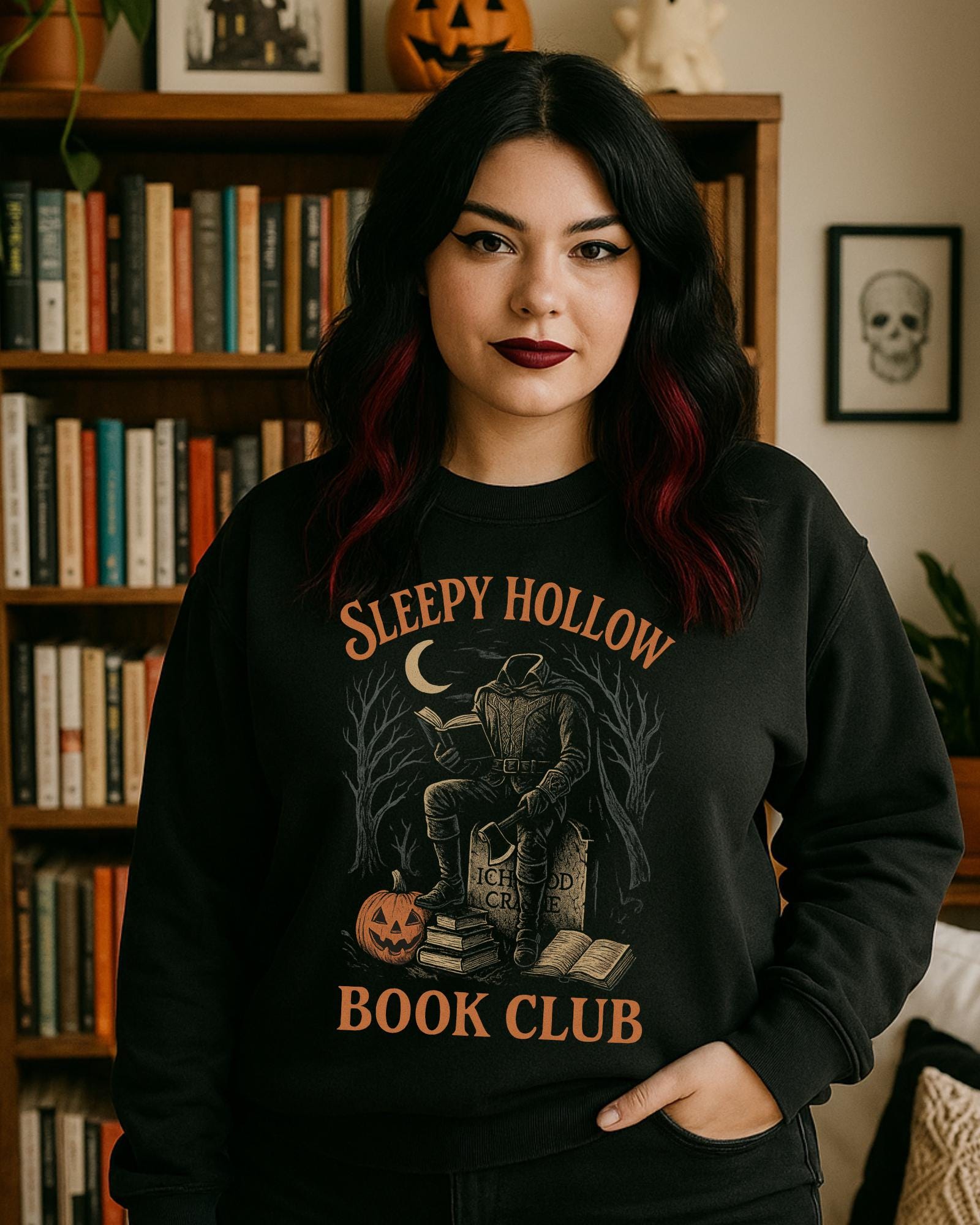 Sleepy Hollow Book Club Sweatshirt | Horror Reader Halloween Lover Aesthetic Apparel Gift