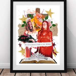 Carrie Collage Digital Art Print - Good For Her: Carrie | Halloween Decor | Spooky Printable Wall Art | Stephen King | DIGITAL DOWNLOAD