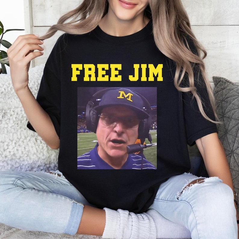 Free Harbaugh Shirt Harbaugh T Shirt Michigan QB Tee J.J. Etsy
