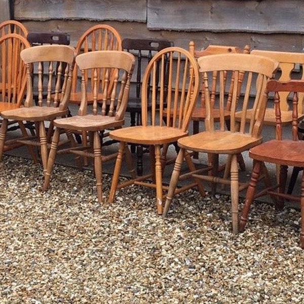 Vintage Rustic Unpainted Farmhouse Chairs - Painting Projects