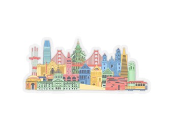 San Francisco City Skyline Decal Sticker