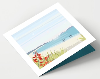 Scilly Isles Summer Morning Cornwall  Greeting Card Blank Fine Art Thank You Birthday Art CardWedding PLace Card