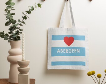 Aberdeen Tote Bag Canvas Bag Shopping Bag  Cornish  Blue Stripe SALE