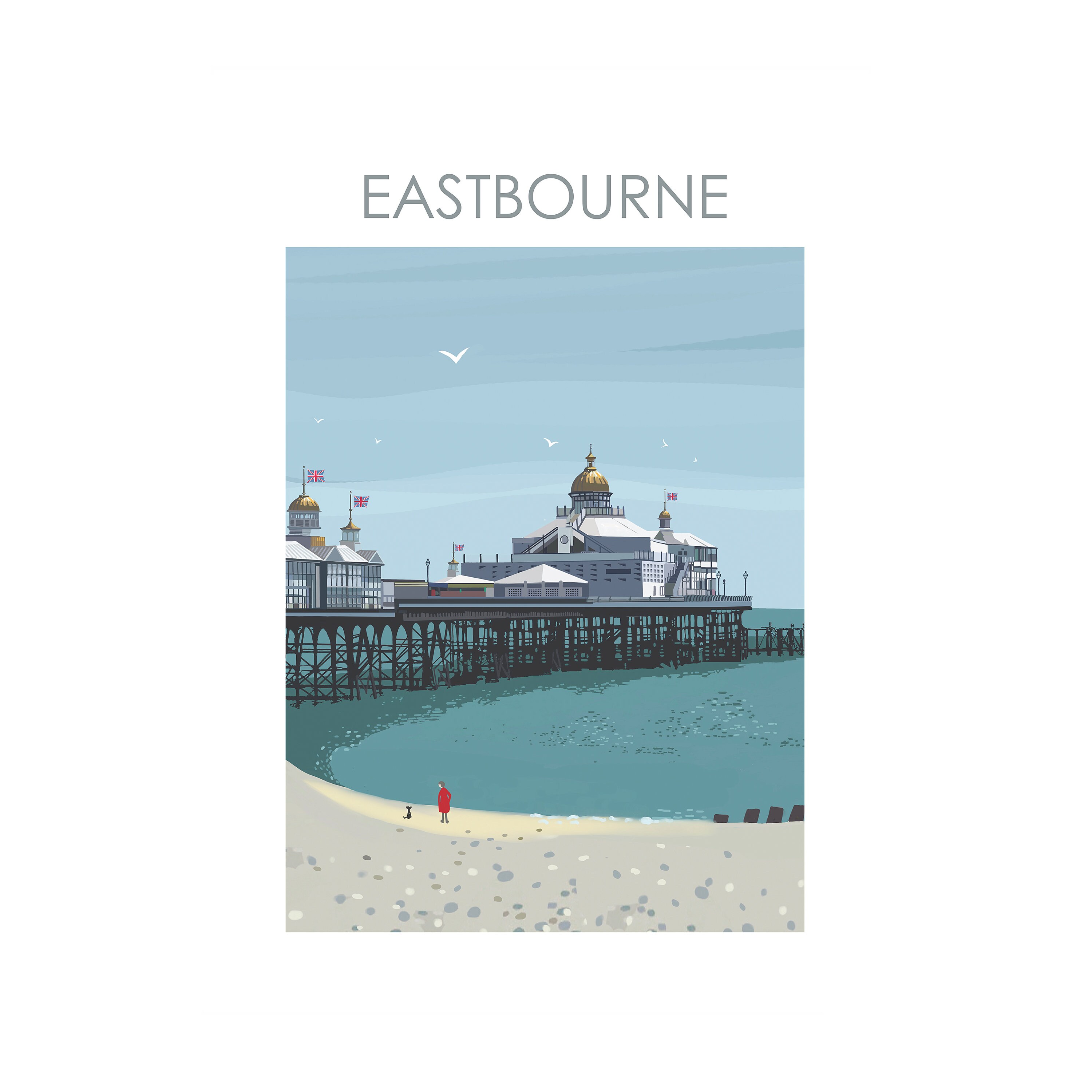 EASTBOURNE PIER SUSSEX Digital Art Travel Print/ Poster Etsy UK