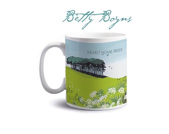 NEARLY HOME TREES  Mug A lovely gift for friends & family Christmas Gift Buy one mug get second mug of your choice Half Price