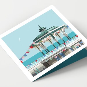 BRIGHTON BANDSTAND Greeting CardBlank Fine Art Thank You Birthday Art CardWedding PLace Card