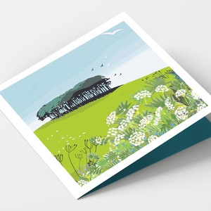 Nearly Home Trees Cornwall Greeting Card Blank Fine Art Thank You Birthday Art CardWedding PLace Card
