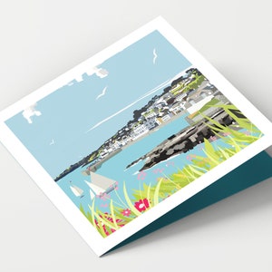 ST MAWES HARBOUR Greeting Card Blank Fine Art Thank You Birthday Art CardWedding PLace Card