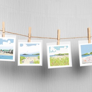 Devon Beaches Greeting Cards pack of 4Multipack Offers and Bundles