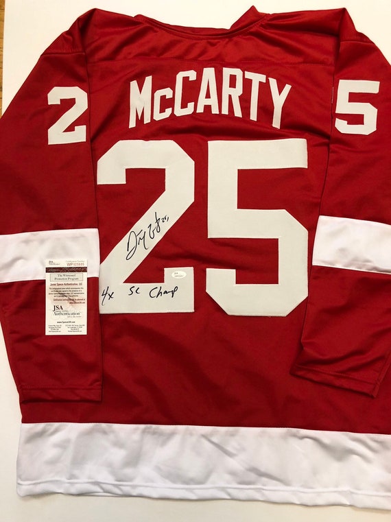 custom red wings jersey