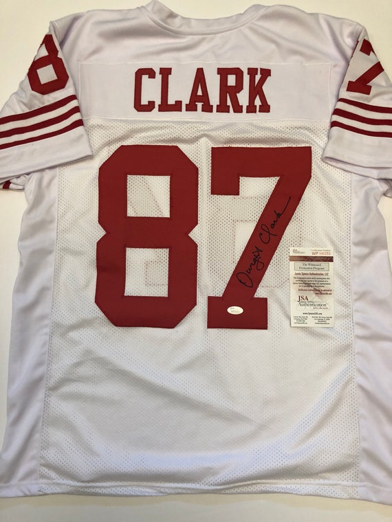 dwight clark signed jersey