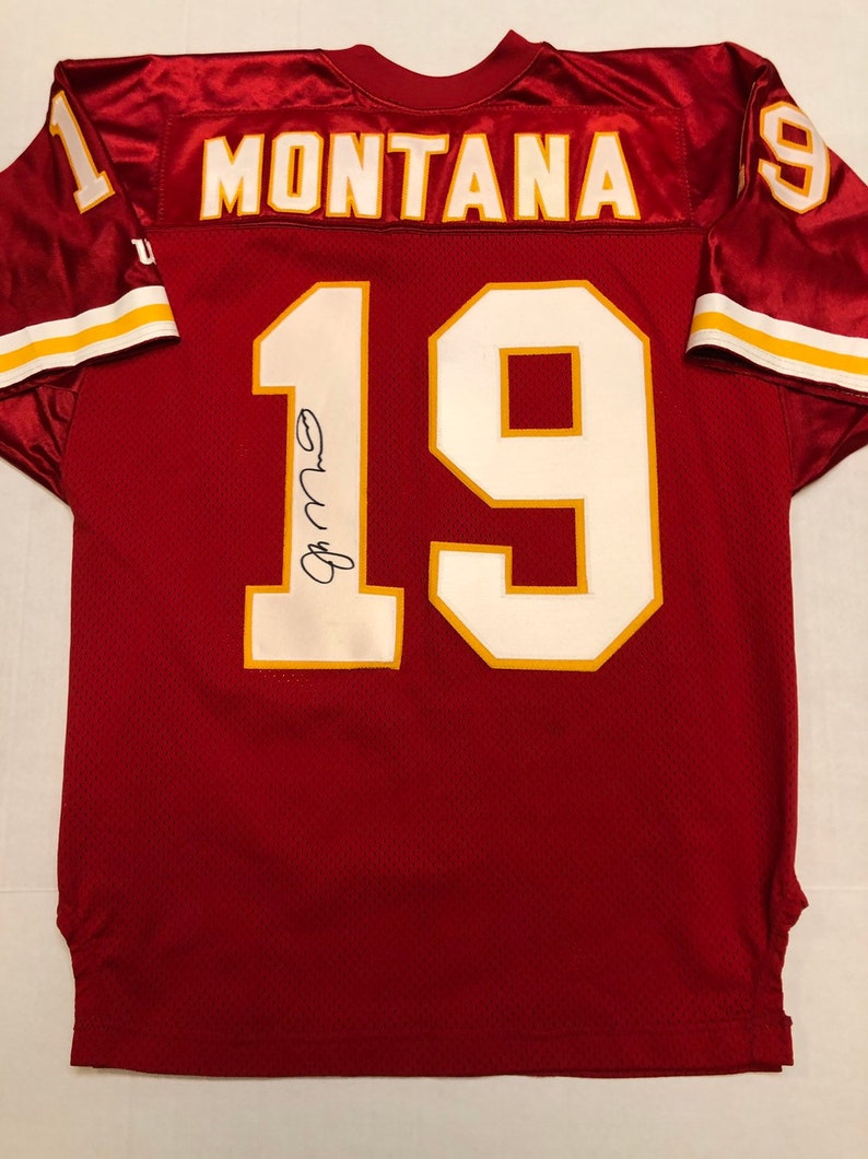 joe montana signed chiefs jersey