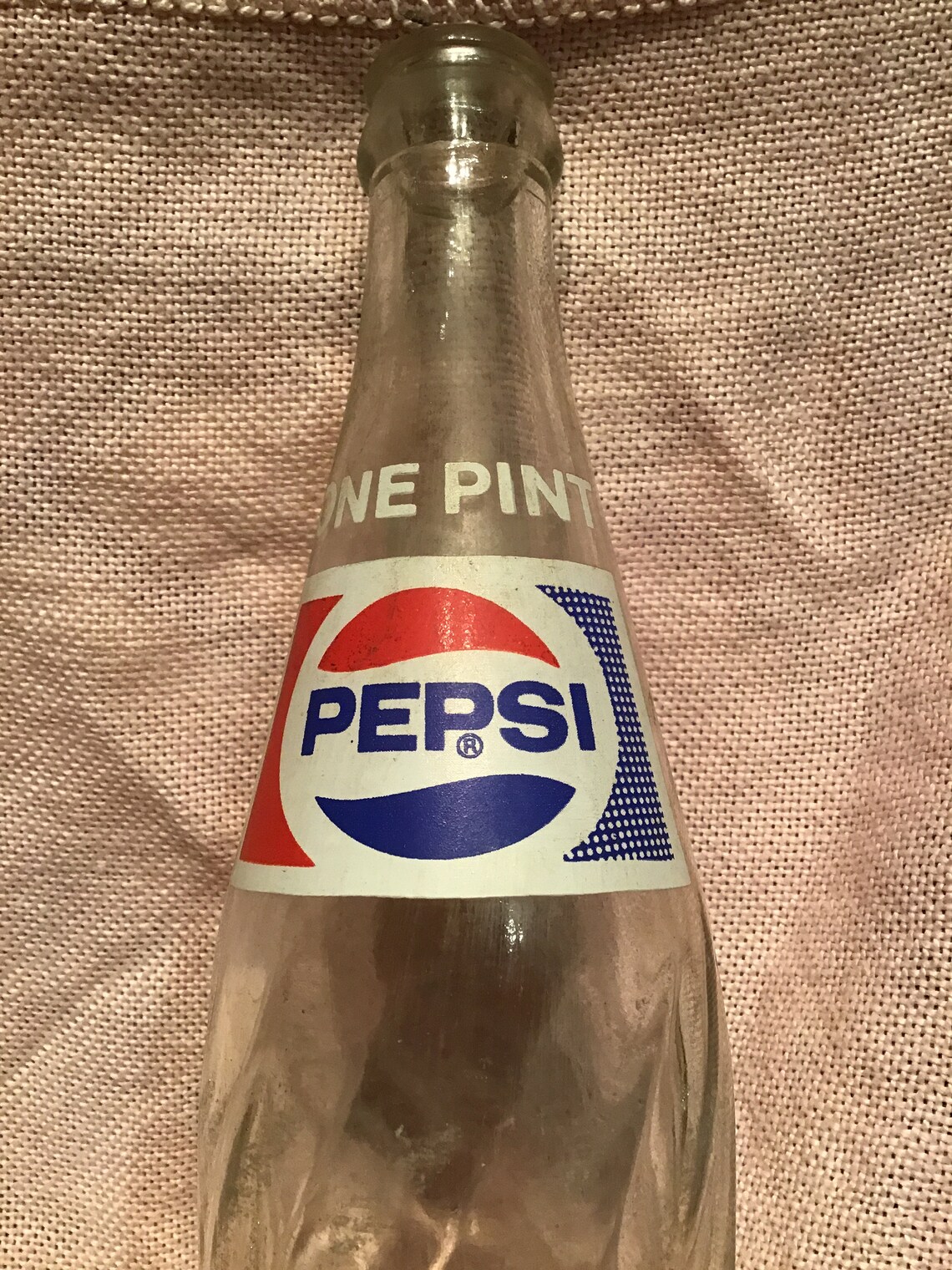 Vintage 16 oz Glass Pepsi Bottle Etsy