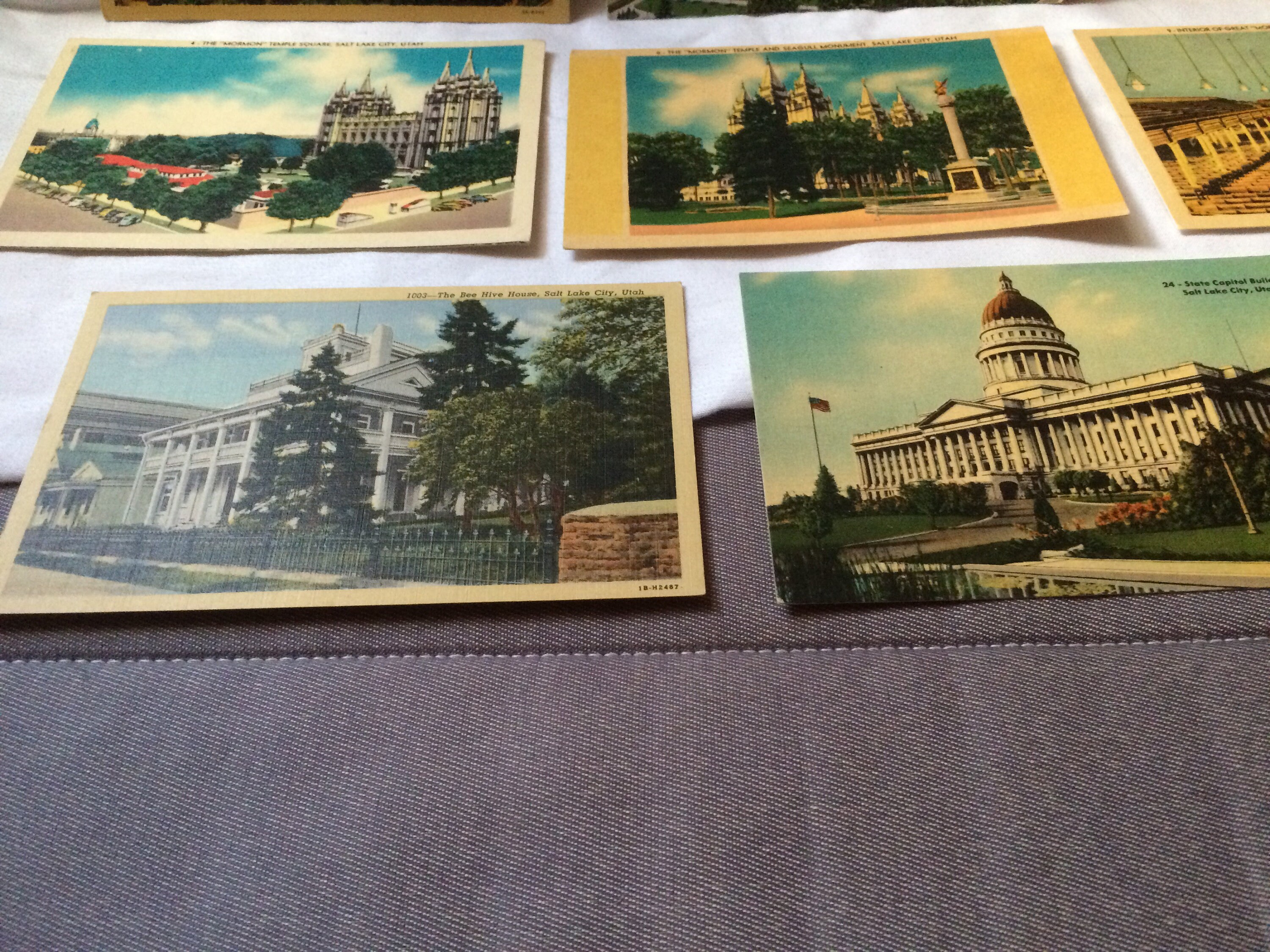 Lot of Vintage Salt Lake City Postcards Lot Of 7 Etsy