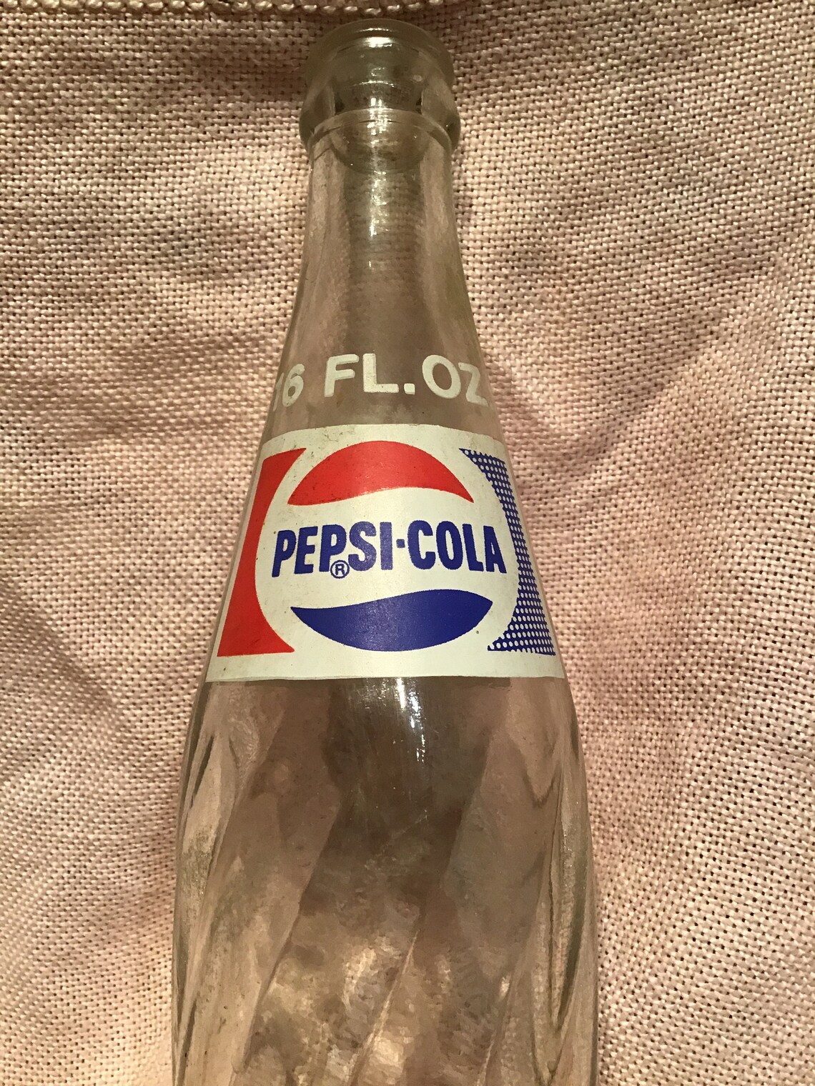 Vintage 16 oz Glass Pepsi Bottle Etsy