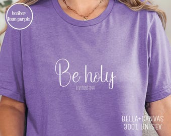 Camiseta "Sé Santo" (Levítico 11:44), prenda de fe que cumple con la Torá, regalo cristiano, muestra tu testimonio.