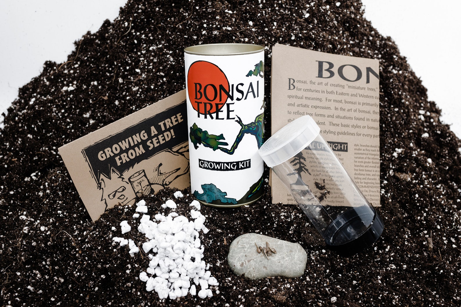 Bonsai Grow Kit White Design the Jonsteen Company Etsy