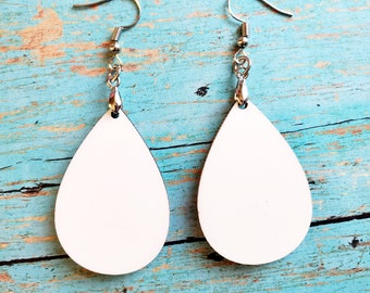 sublimation earring blanks circle earring blanks,Bar earring blank,single and double sided,Bar Necklace Set of 10 BAR earring blanks