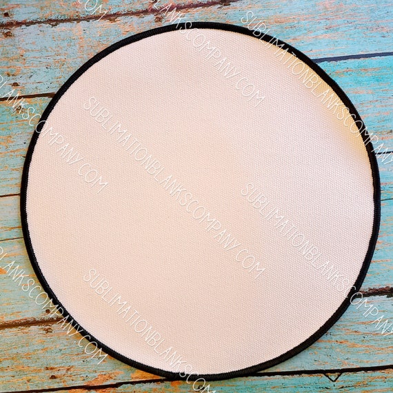 8 Round Back Patch Sublimation Blank 