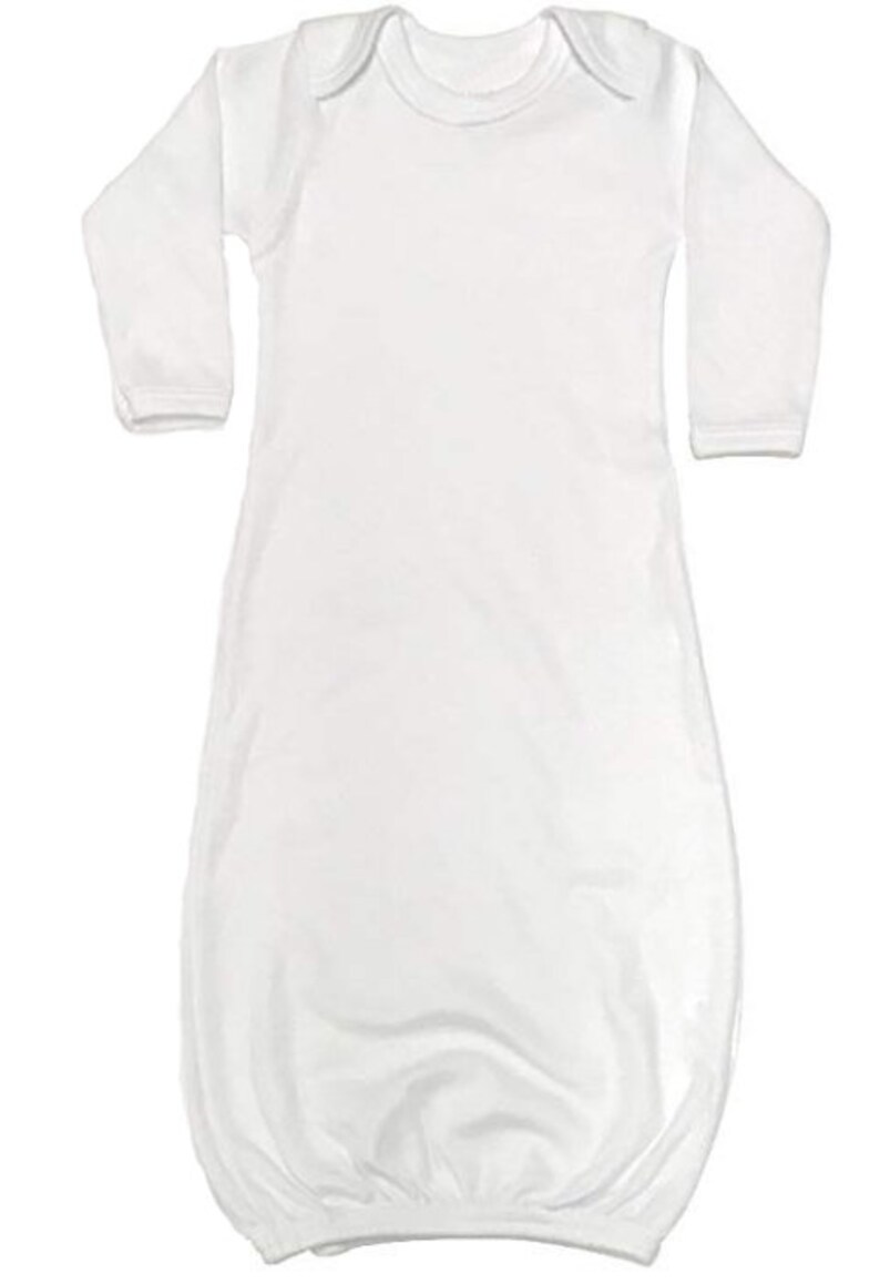 95 Polyester Baby Gown and Hat Sublimation Blank Set Infant Etsy