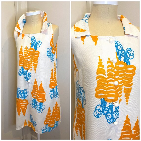 60s Cole of California Mod Carrot Dress
