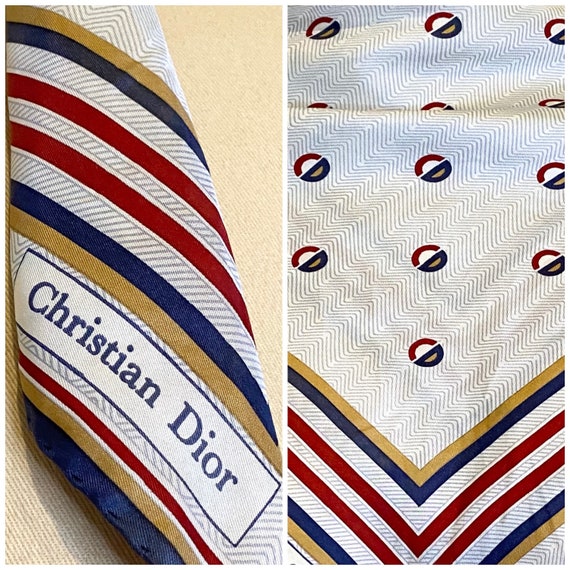 70s DIOR Logo Scarf Bandana