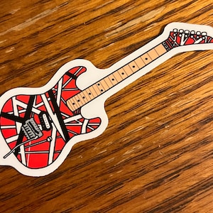 ILoveRockNRollStuff: Eddie Van Halen Sticker - Birthday Gift/Classic Rock Stickers/Metal Stickers/Laptop Stickers/Guitar Sticker