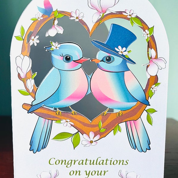 Congratulations Wedding Card. Felicitatie Trouwkaart.
