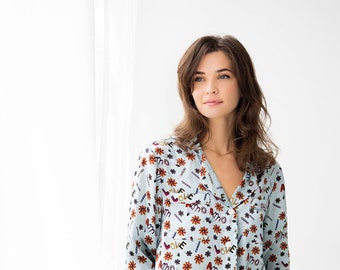 OPEN HEART  Luxury pajamas in 100% Silk