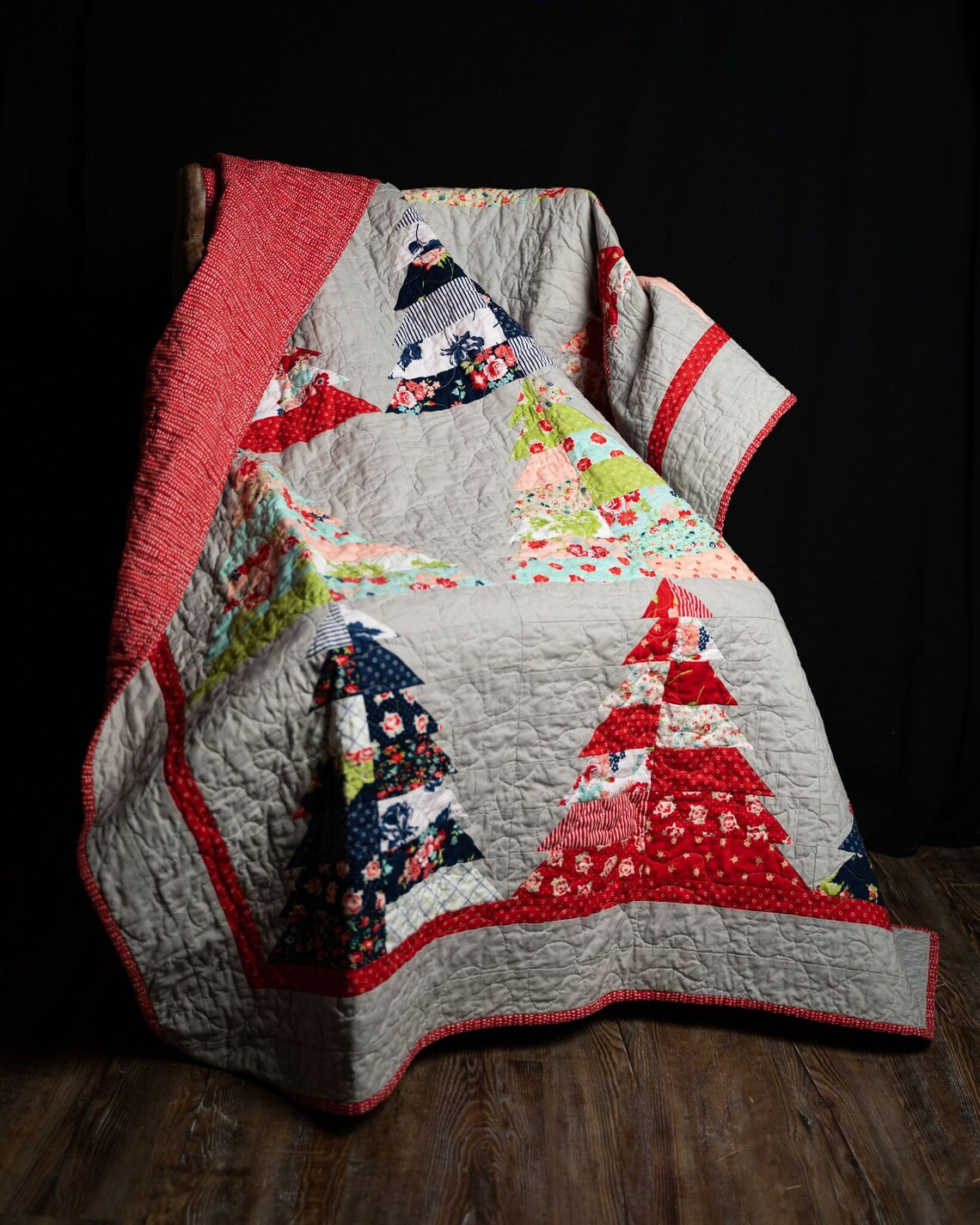 Christmas Tree Quilt | Etsy