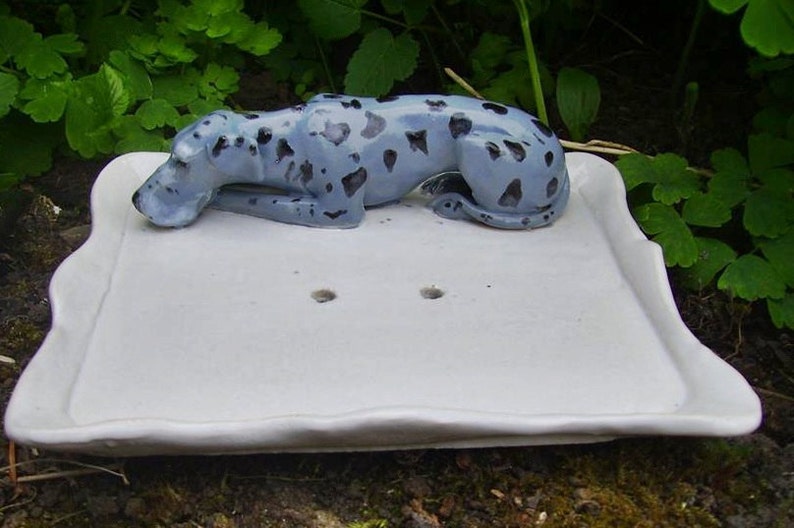 Soap dish with your own dog statue / Soap dish with dog breed Etsy