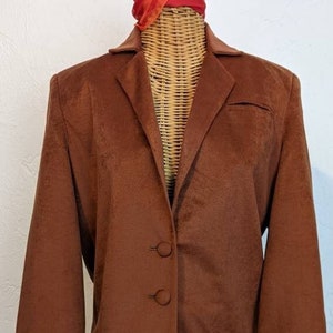 Vintage GIANNI REGINE Faux Suede Blazer Womens M
