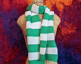 Vintage PENGUIN by Munsingwear Striped Green Scarf