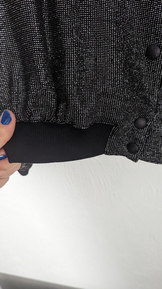 Y2K GUESS Sparkle Snap Button Jacket Size M - image 6