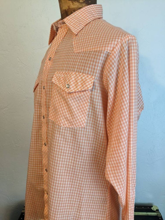 Vintage 1970s JASON by Fantasia Gingham Plaid Wes… - image 3